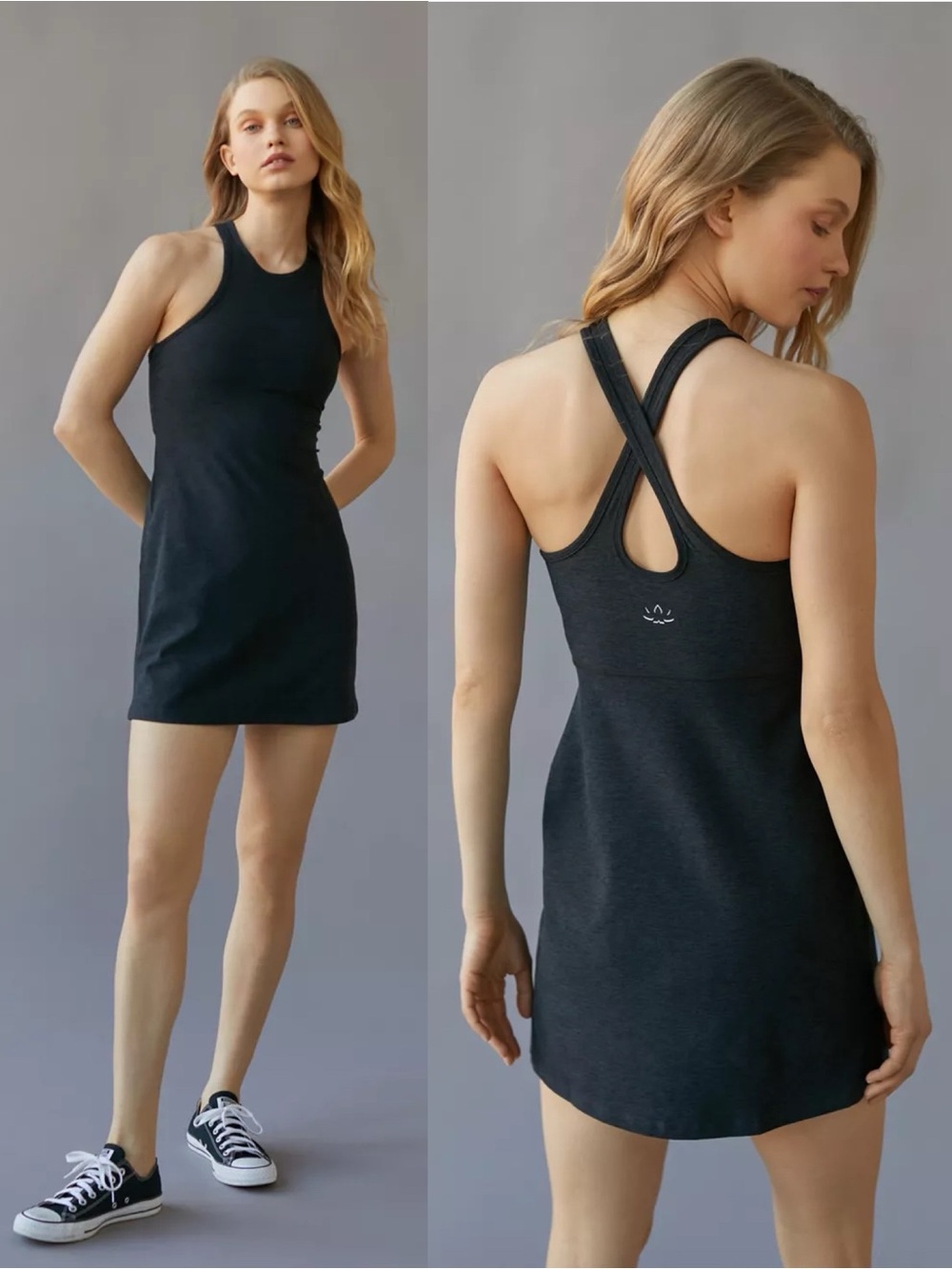 Beyond Yoga | Under Lock & Key Dress Black Spacedye Medium